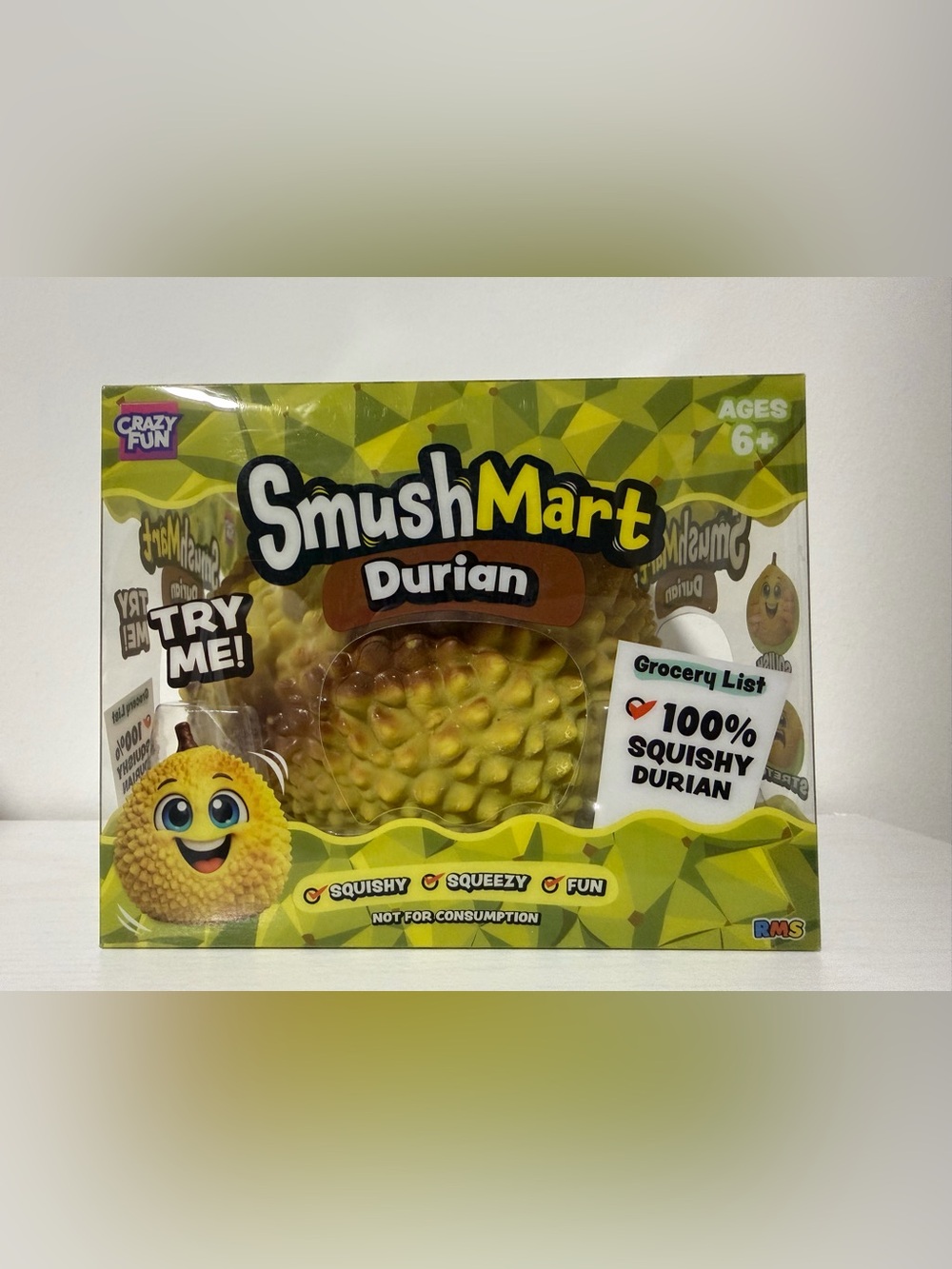 New SmushMart RMS -Durian Squishy jumbo fidget toy